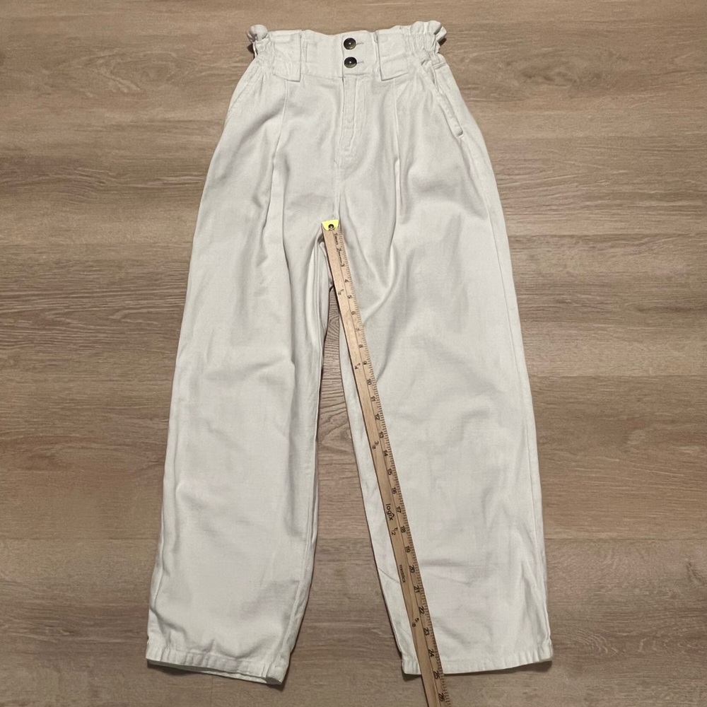 Free People One Way High Waisted Paper Bag Pants Size 0 - Picture 6 of 11